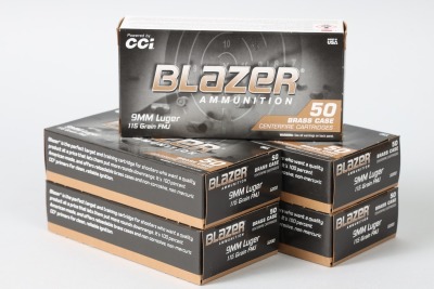 5 bxs CCI Blazer 9mm ammo