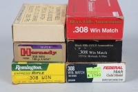 6 Partial Boxes of .308 win match ammo - 2