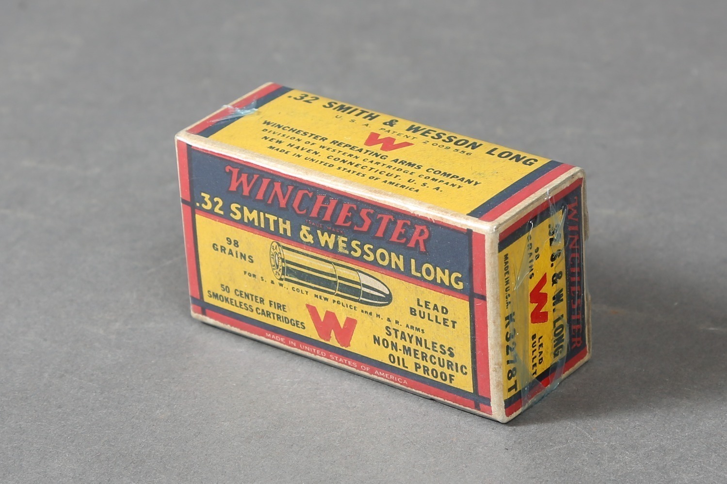 1 Bx Vintage Winchester .32 S&W Long Ammo