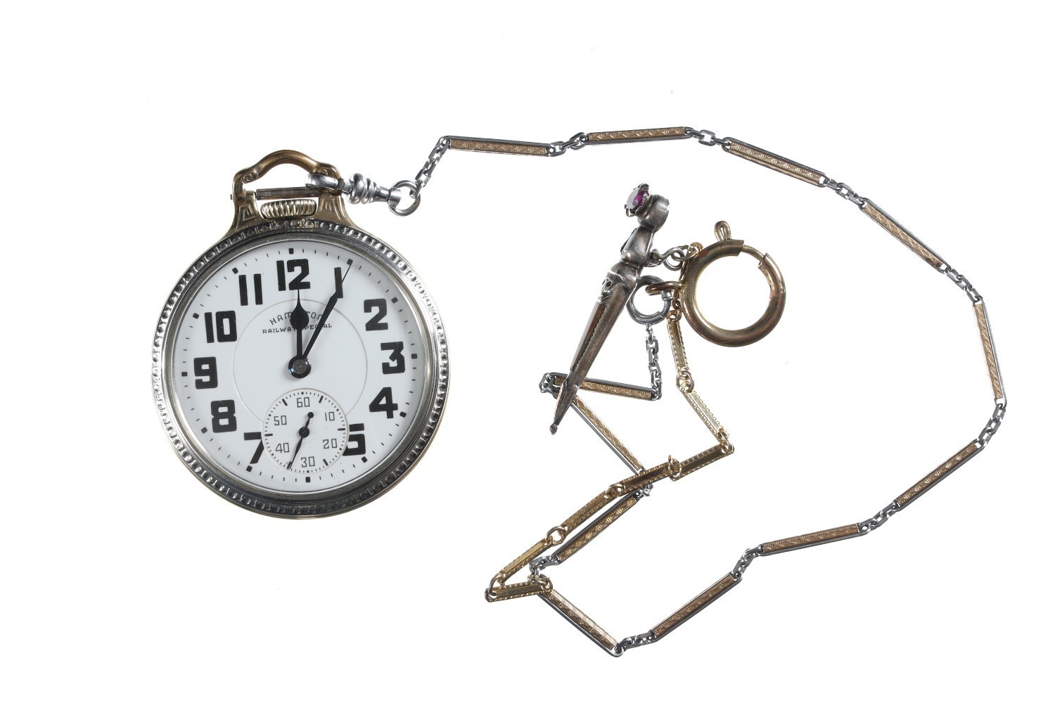 Hamilton Two Tone Pocket Watch