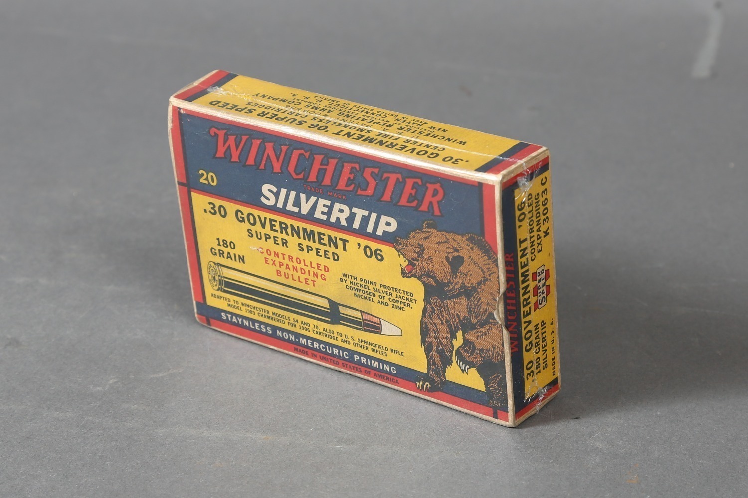 1 Bx Vintage Winchester .30 Gov't '06 Ammo