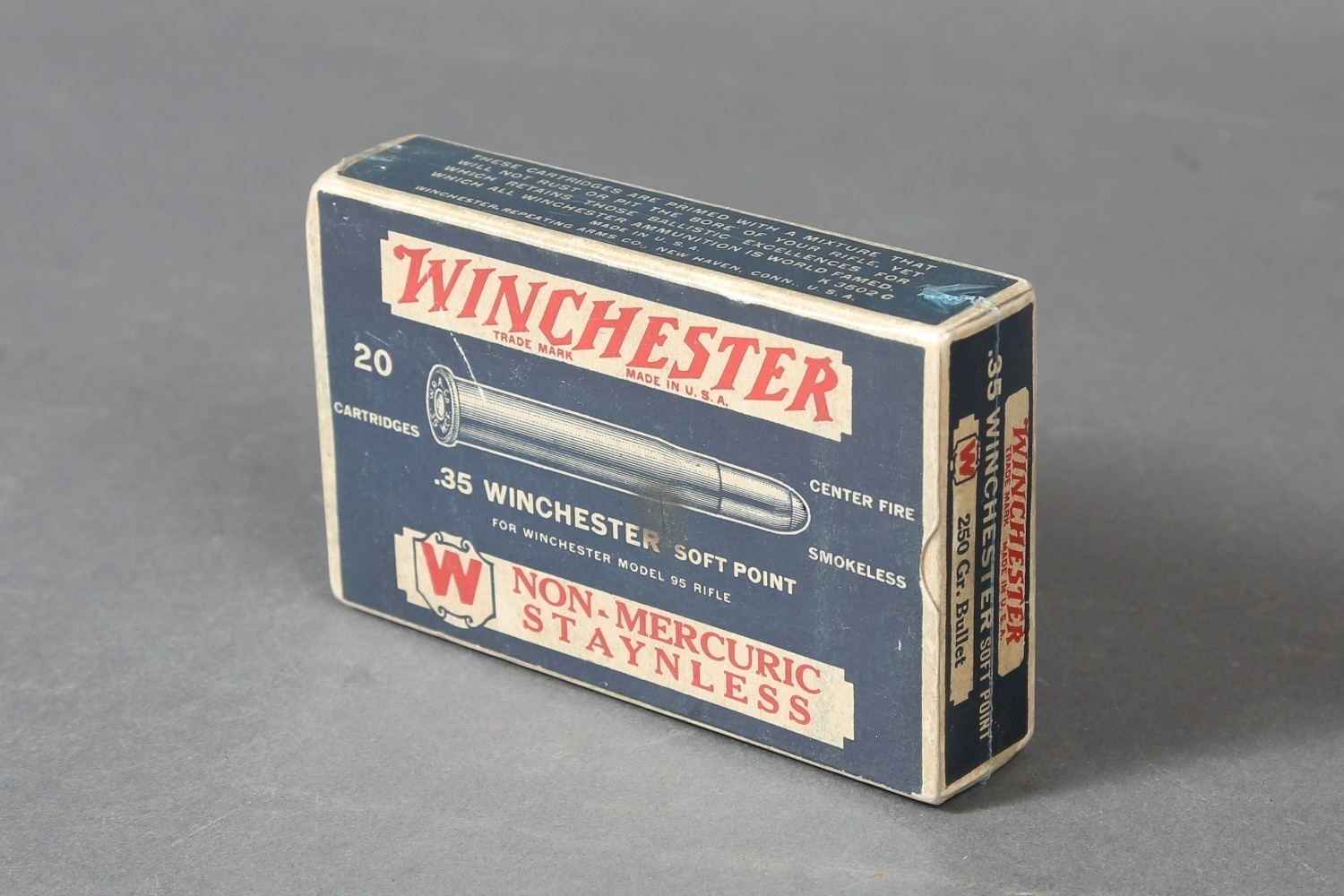 1 Bx Vintage Winchester .35 Win Ammo