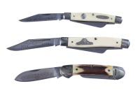 3 Schrade Folding Knives