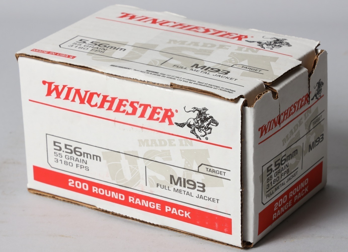 Box of Winchester 5.56mm Ammo