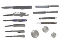 10 Decorative Knives and Coins - 2