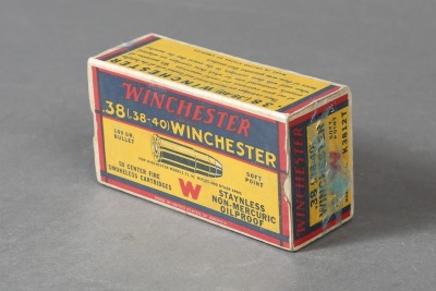 1 Bx Vintage Winchester .38 (.38-40) Win Ammo