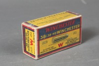 1 Bx Vintage Winchester .38 (.38-40) Win Ammo - 2