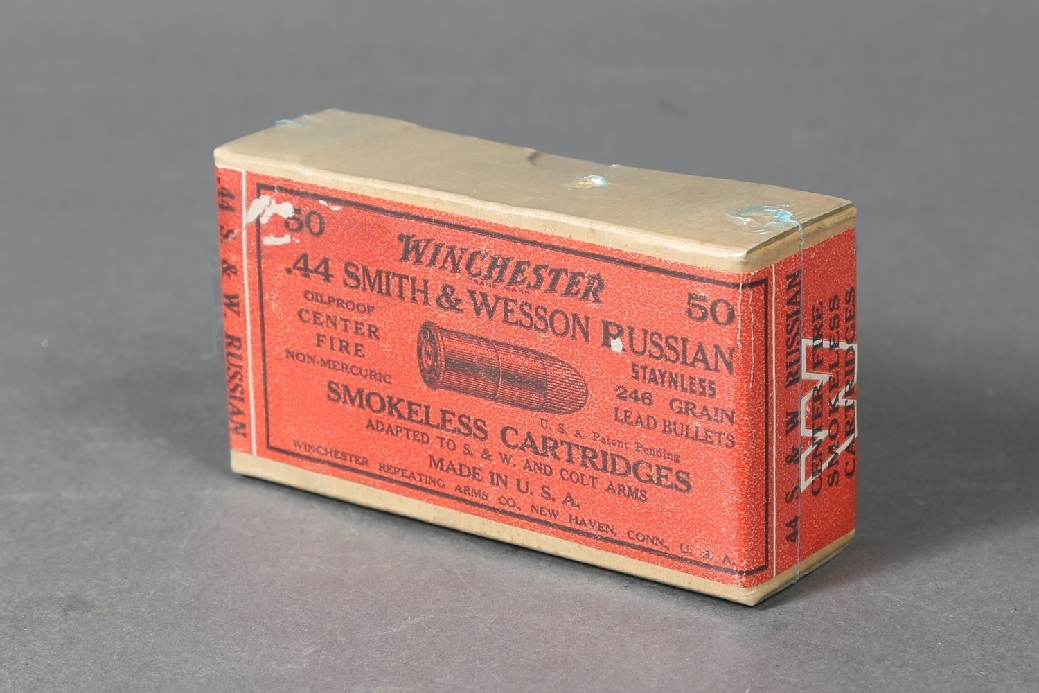 1 Bx Vintage Winchester .44 S&W Russian Ammo